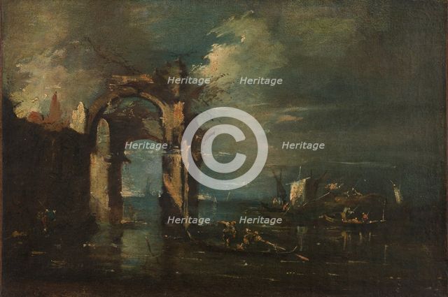 Lagoon Landscape, 1701-1800. Creator: Unknown.