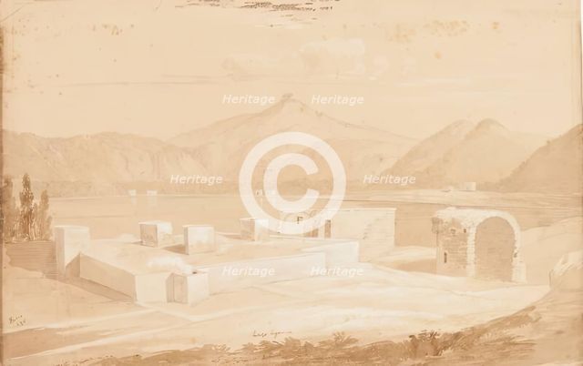 Lago Agnano, 1825. Creator: James William Giles.