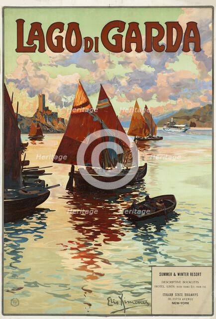 Lago di Garda, c. 1905. Creator: Ximenes, Elio (1855-1926).