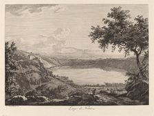 Lago di Nemi (Lake Nemi), 1792. Creator: Albert Christoph Dies