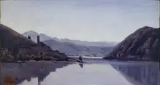 Lago di Piediluco, Umbria, 1826. Artist: Jean-Baptiste-Camille Corot