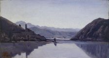 Lago di Piediluco, Umbria, 1826. Artist: Jean-Baptiste-Camille Corot
