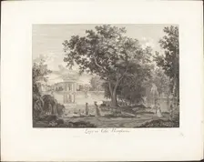 Lago in villa Borghese, 1792. Creator: Albert Christoph Dies