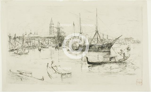 Laguna, Venice, 1880. Creator: Frank Duveneck.