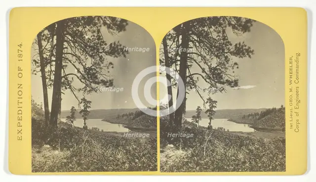 Lagunas Caballo, or Horse Lakes, 14 miles, N. W. from Tierra Amarilla, New Mexico..., 1874. Creator: Tim O'Sullivan.