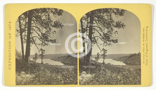 Lagunas Caballo, or Horse Lakes, 14 miles, N. W. from Tierra Amarilla, New Mexico..., 1874. Creator: Tim O'Sullivan.