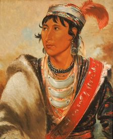 Láh-shee, The Licker, called "Creek Billy", 1838. Creator: George Catlin