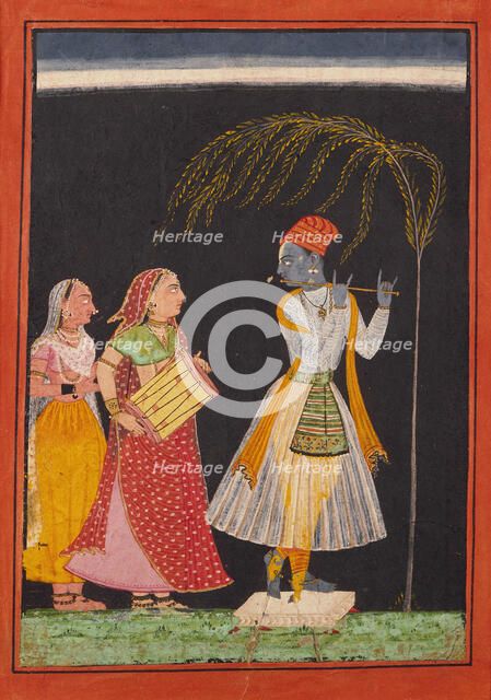 Lahula Ragaputra, Son of Dipak Raga, Folio from a Ragamala (Garland of Melodies), c1685-c1690. Creator: Unknown.