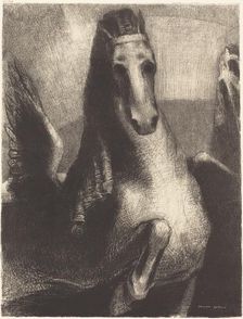 L'Aile (The Wing), 1893. Creator: Odilon Redon