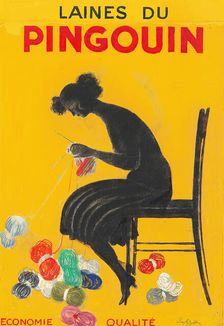 Laines du Pingouin , c. 1920. Creator: Cappiello, Leonetto (1875-1942)