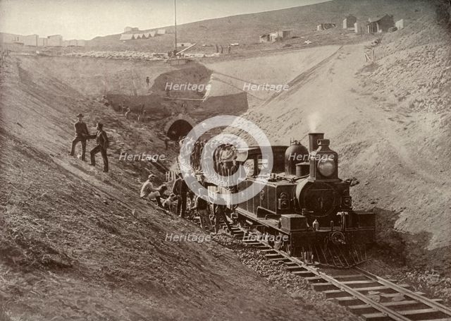 'Laing's Nek Tunnel', c1900. Creator: N. P. Edwards.