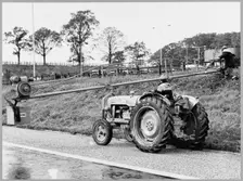 Laing workers on section of the Birmingham to Preston Motorway (M6), Staffordshire, 02/10/1963 Creator: John Laing plc