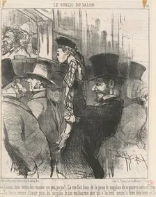 Laisse-moi regarder encore un peu. papa!..., 1852. Creator: Honore Daumier