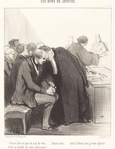 Laissez dire un peu de mal de vous..., 1847. Creator: Honore Daumier
