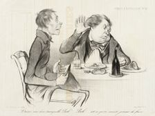 Laissez-moi donc tranquille, Bah! Bah! est-ce qu'on meurt jamais de faim..., 1838. Creator: Honore Daumier