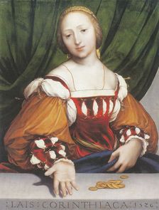 Lais of Corinth, 1526. Creator: Hans Holbein the Younger