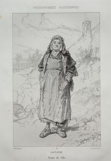Laitière. Creator: Paul Gavarni (French, 1804-1866)