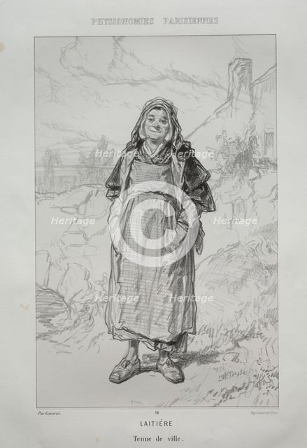 Laitière. Creator: Paul Gavarni (French, 1804-1866).