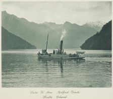 Lake Te Anau, Milford track, South Island. From the album: Record Pictures of New Zealand, 1920s. Creator: Harry Moult