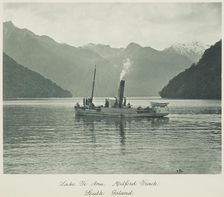 Lake Te Anau, Milford track, South Island. From the album: Record Pictures of New Zealand, 1920s. Creator: Harry Moult