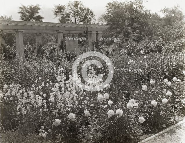 "Lake Terrace," John Stoughton Newberry, Jr., house, 99 Lake Shore Drive, Grosse Pointe Farms, 1917. Creator: Frances Benjamin Johnston.