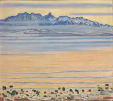Lake Thun with Stockhorn Range, 1904
