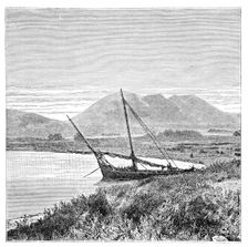 Lake Van, Tadwan Bay and Mount Nimrud, Turkey, 1895