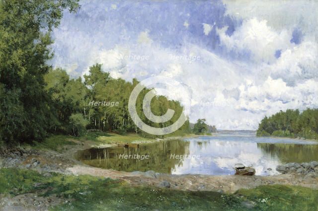 Lake View at Engelsberg, Västmanland, 1893. Creator: Olof Per Ulrik Arborelius.