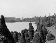 Lake Waban from Hunnewell's Gardens, Wellesley, c1900. Creator: Unknown