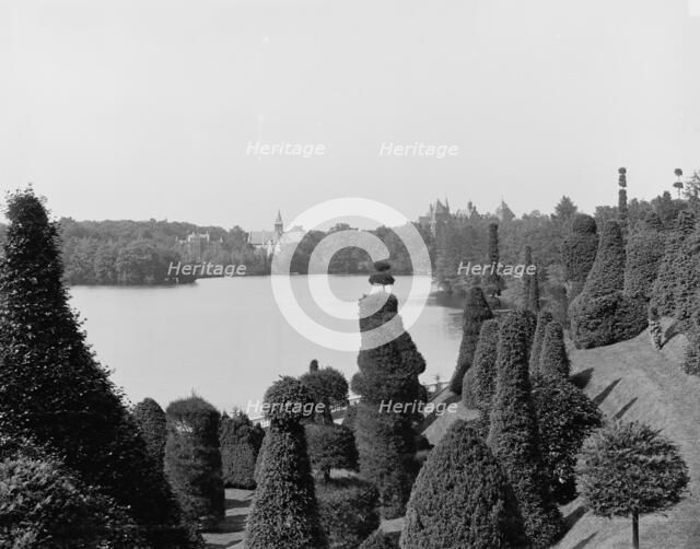 Lake Waban from Hunnewell's Gardens, Wellesley, c1900. Creator: Unknown.