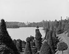 Lake Waban from Hunnewell's Gardens, Wellesley, c1900. Creator: Unknown