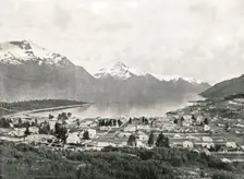 Lake Wakatipu and the mountains, Queenstown, New Zealand, 1895. Creator: Unknown