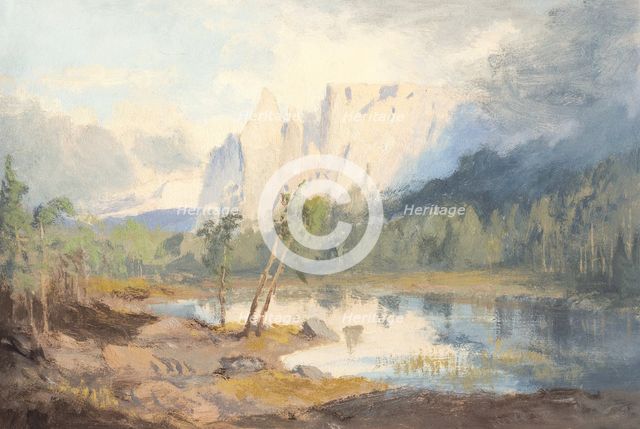 Lake Walfzgruben bei Oberbatzen, 1850-1880. Creator: Jan Nowopacký.