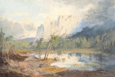 Lake Walfzgruben bei Oberbatzen, 1850-1880. Creator: Jan Nowopacký