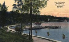 Lake Washington Boulevard, Mount Baker Park, Seattle, Washington, USA, 1911