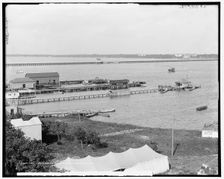 Lake Worth and the Royal Poinciana, Palm Beach, Fla., between 1900 and 1915. Creator: Unknown