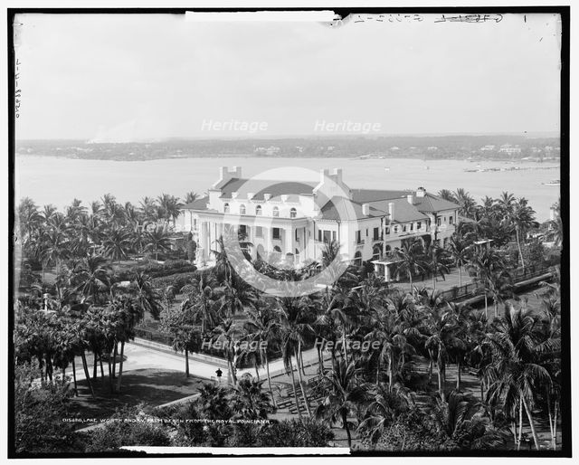 Lake Worth and W. Palm Beach from the Royal Poinciana, between 1900 and 1915. Creator: Unknown.