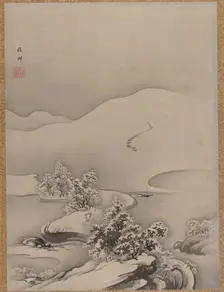 Lake and Causeway, ca. 1885-89. Creator: Hashimoto Gaho