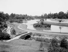 Lake and Boulevard, Rockefeller Park, Cleveland, O[hio], between 1900 and 1920. Creator: Unknown