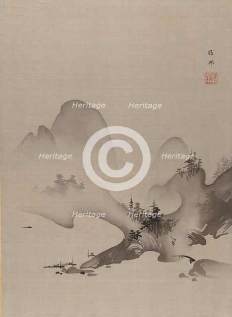 Lake and Mountains, ca. 1885-89. Creator: Hashimoto Gaho.