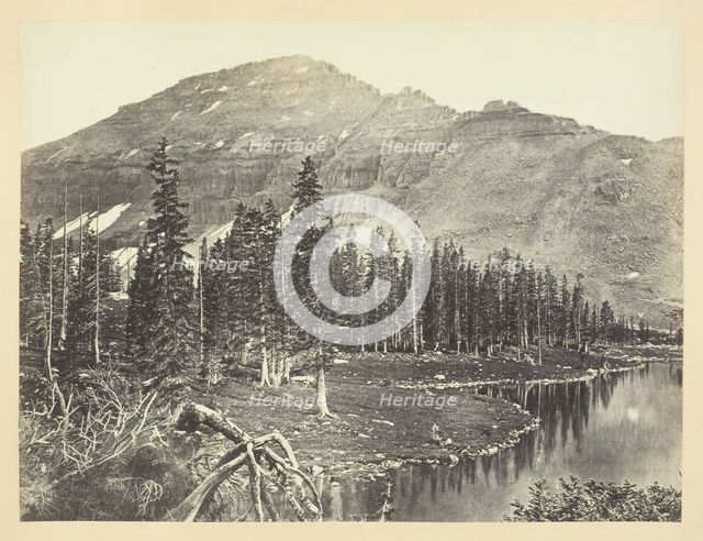 Lake at the Head of Bear River, Uintah Mountain, 1868/69. Creator: Andrew Joseph Russell.