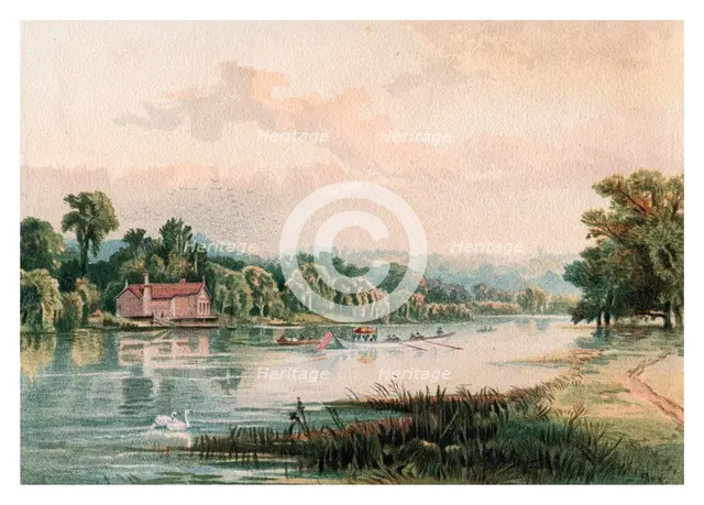 'Lake at Virginia Water', 1880. Artist: Unknown