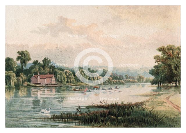 'Lake at Virginia Water', 1880. Artist: Unknown