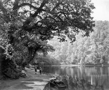 Lake at Naini Tal, India, c1865. Creator: Samuel Bourne