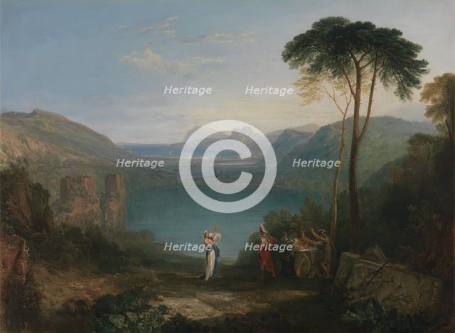 Lake Avernus: Aeneas and the Cumaean Sibyl, between 1814 and 1815. Creator: JMW Turner.