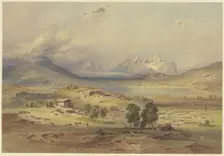 Lake Barmsee with the Zugspitze, 19th century. Creator: Leopold Rottmann