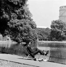 Lake, Battersea Park, London, 1962-1964. Artist: John Gay
