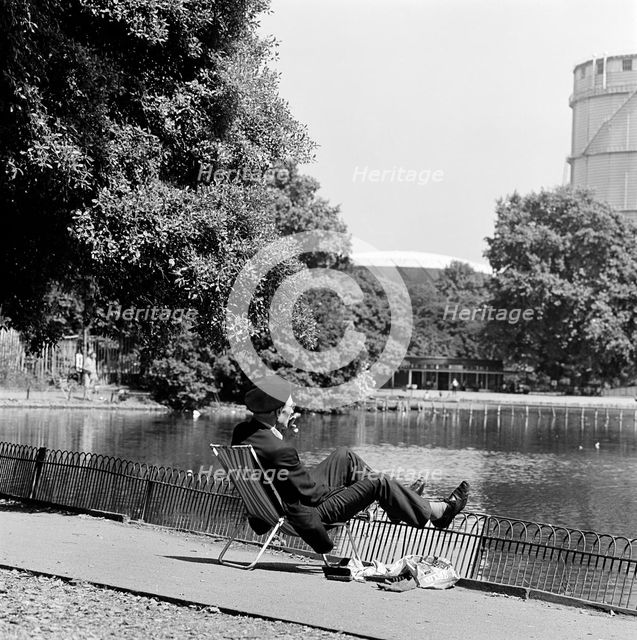 Lake, Battersea Park, London, 1962-1964. Artist: John Gay