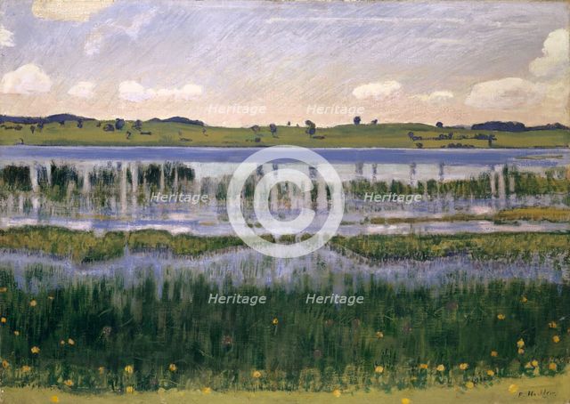 Lake Burgäschi (near Langenthal), ca 1901. Creator: Hodler, Ferdinand (1853-1918).