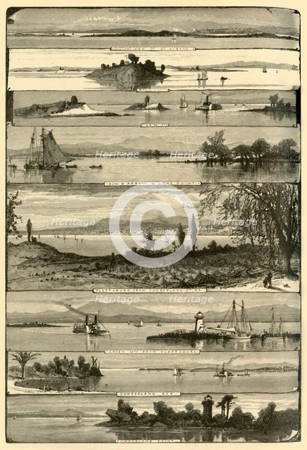 'Lake Champlain, from Plattsburg to St. Albans', 1874.  Creator: William James Palmer.